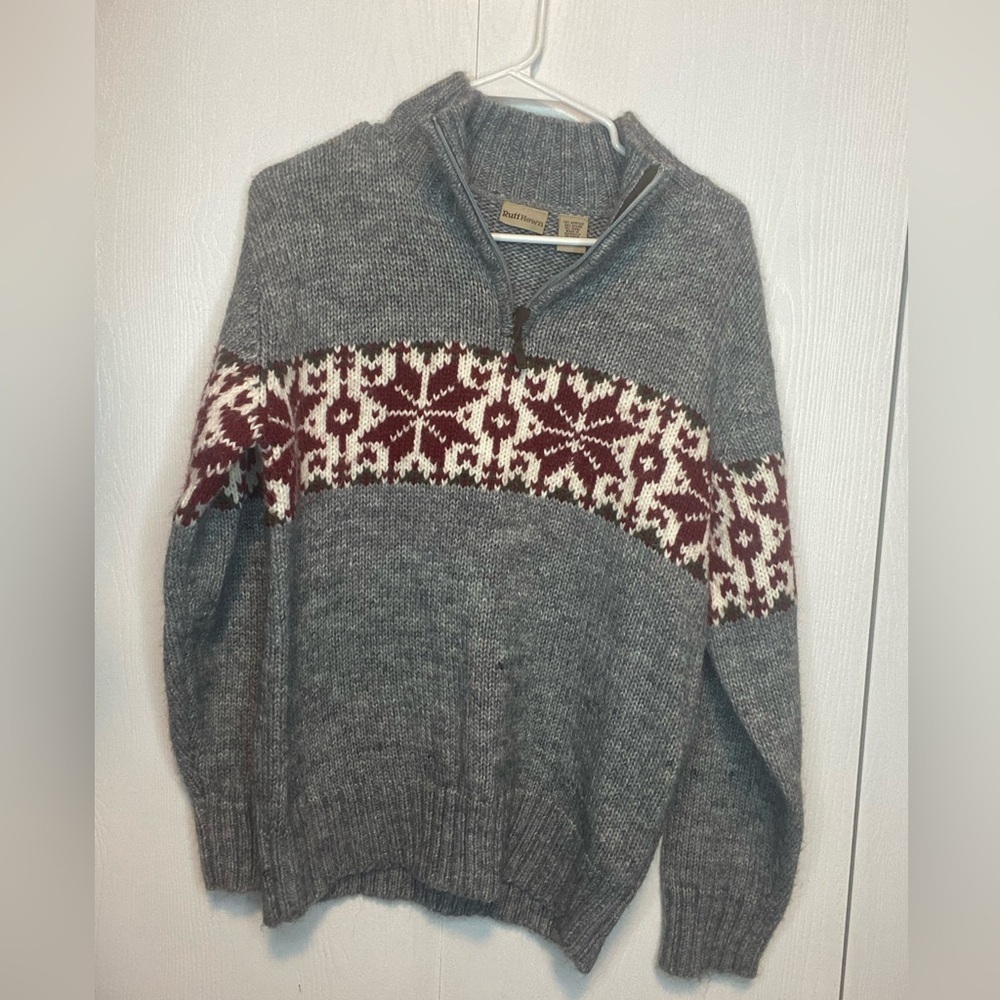 Ruff Hewn Snowflake Sweater Large